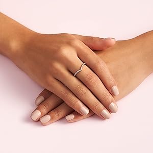 Amazon.com: Pandora Jewelry Sparkling Wishbone Cubic